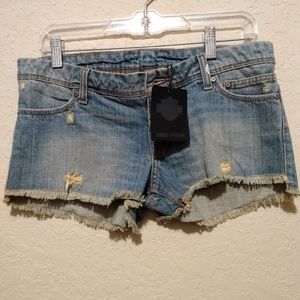 Harley Davidson jean shorts